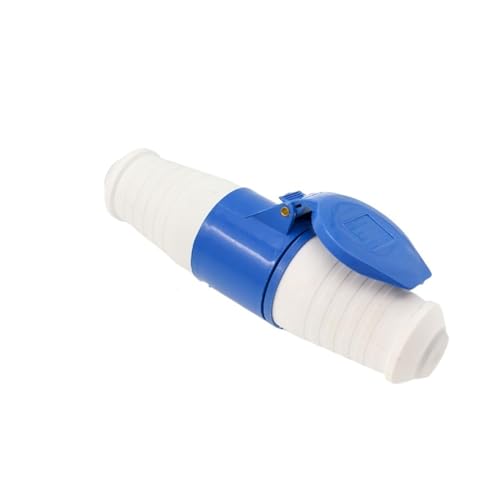 Wasserdichter und explosionsgeschützter Industrie-Luftfahrtstecker und -buchse, 3-adrig, 4-adrig, 5-adrig, 32-A-Stecker, Luftfahrt-Stecker-Docking(3 core blue) von VLALAMNO