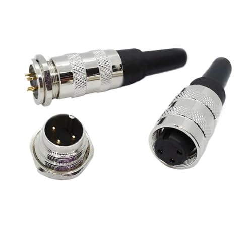 Wasserdichter weiblicher Stecker männlicher Buchsen-Luftfahrtstecker M16 2 3 4 5 6 7 8 12 14 16 19 24-poliger schneller Sensorsignaladapter(3 Pin) von VLALAMNO