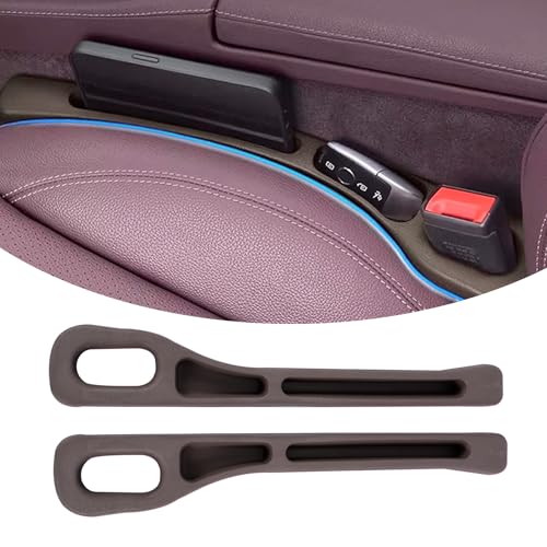 VLEDARLING 2 Pcs Autositz Gap Organizer Storage Box, Autositz Lücke Füller Veranstalter, Aufbewahrungsbox für Autositze, Car Seat Gap Filler Universal, für Kleinigkeiten Handys Seat Gap von VLEDARLING