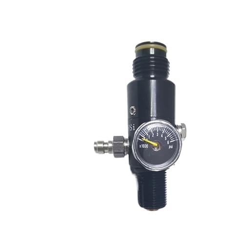 HPA 4500psi Cylinder Air Tank Regulator Valve Output 800psi to 3000psi 5/8"-18UNF Diving Mountain Climbing(1200psi with Cap) von VLFUMUXKQ