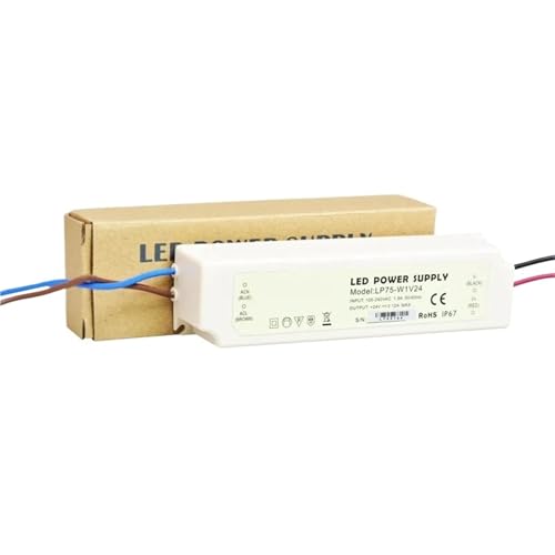 IP67 Waterproof Switching Mode Power Supply 75W 24V 3A LED Driver 110V 220V AC to DC Transformer 72Watt von VLFUMUXKQ