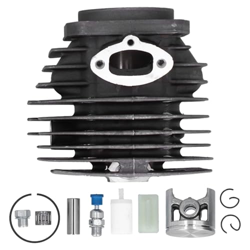 Zylinderkolben-Set Zylinderkopf-Kit Kettensägenteile mit Befestigungselementen Zylinderkopf-Kit für Husqvarna 254 154XP 254XP von VLIZO