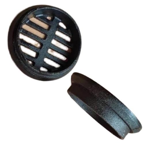 VLKLPZAHAK 20cm Bodenablauf Gusseisen Abflussabdeckungen Außenbereich Ablaufgitter Ablaufabdeckung Anti-Blockierender Abdeckung Für Einfahrten(2.95in-75mm) von VLKLPZAHAK