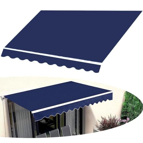 VLKLPZAHAK 300cm 250cm Ersatz Markisentuch Einziehbare Klemmmarkise Markisenbespannung, Fenstermarkise Ersatz Markisenstoff Für Garten Balkon Markise((8.2x7ft) 2.5x2.1m) von VLKLPZAHAK