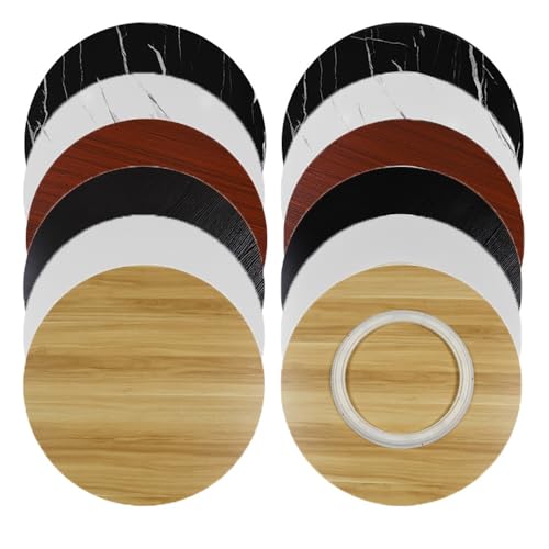 VLKLPZAHAK 60 70 80cm Holz-Drehteller Servierplatte Rundes Drehplatte Esstisch Lazy Susan Tischplatte Küchen Servierteller Stabiler/Glatter Mit Silent Base(Brown,70 cm (27 in)) von VLKLPZAHAK