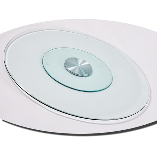 VLKLPZAHAK Drehbares Drehteller Glas Servierplatte Robuster Drehteller, Drehbares Tischplatte Drehscheibe 360º Rotierende Plattenteller Mit Silent Base(70cm-27.5in) von VLKLPZAHAK