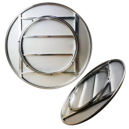 VLKLPZAHAK Drehteller Rundes Servierplatte Edelstahl Drehplatte Esstisch Drehbares Serviertablett, Robuste Lazy Susan Drehteller Für Küche(70cm-27.6in) von VLKLPZAHAK
