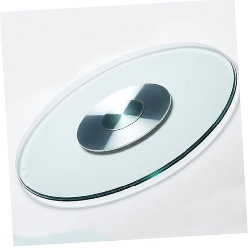 VLKLPZAHAK Lazy Susan Drehteller Aus Gehärtetem Glas Tischplatte Drehplatte Esstisch Servierplatte 360º Rotierende Servierteller Mit Silent Base(88cm-34.6in) von VLKLPZAHAK