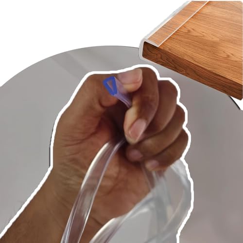 VLKLPZAHAK Möbelkantenband Kantenschutz 2M 3 M 5M Tischkantenschutz Transparent Eckenschutz Gummi Kantenschutzprofil Selbstklebend Gummileiste(2mx0.5-1.5mm/0.02-0.06in) von VLKLPZAHAK