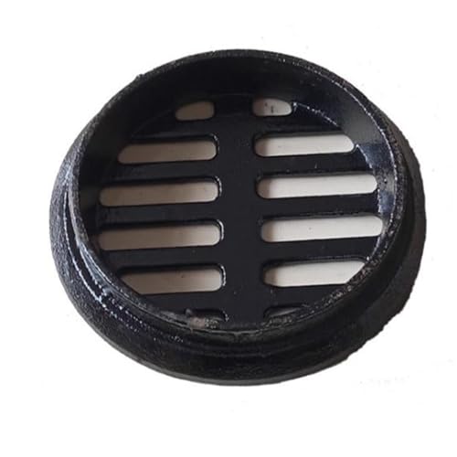 VLKLPZAHAK Runder Bodenablauf Balkonbodenablauf Aus Gusseisen Ablaufabdeckung Ablaufgitter Einlaufrost Anti-Blockierender Kanalablaufrost(110mm-4.3in) von VLKLPZAHAK