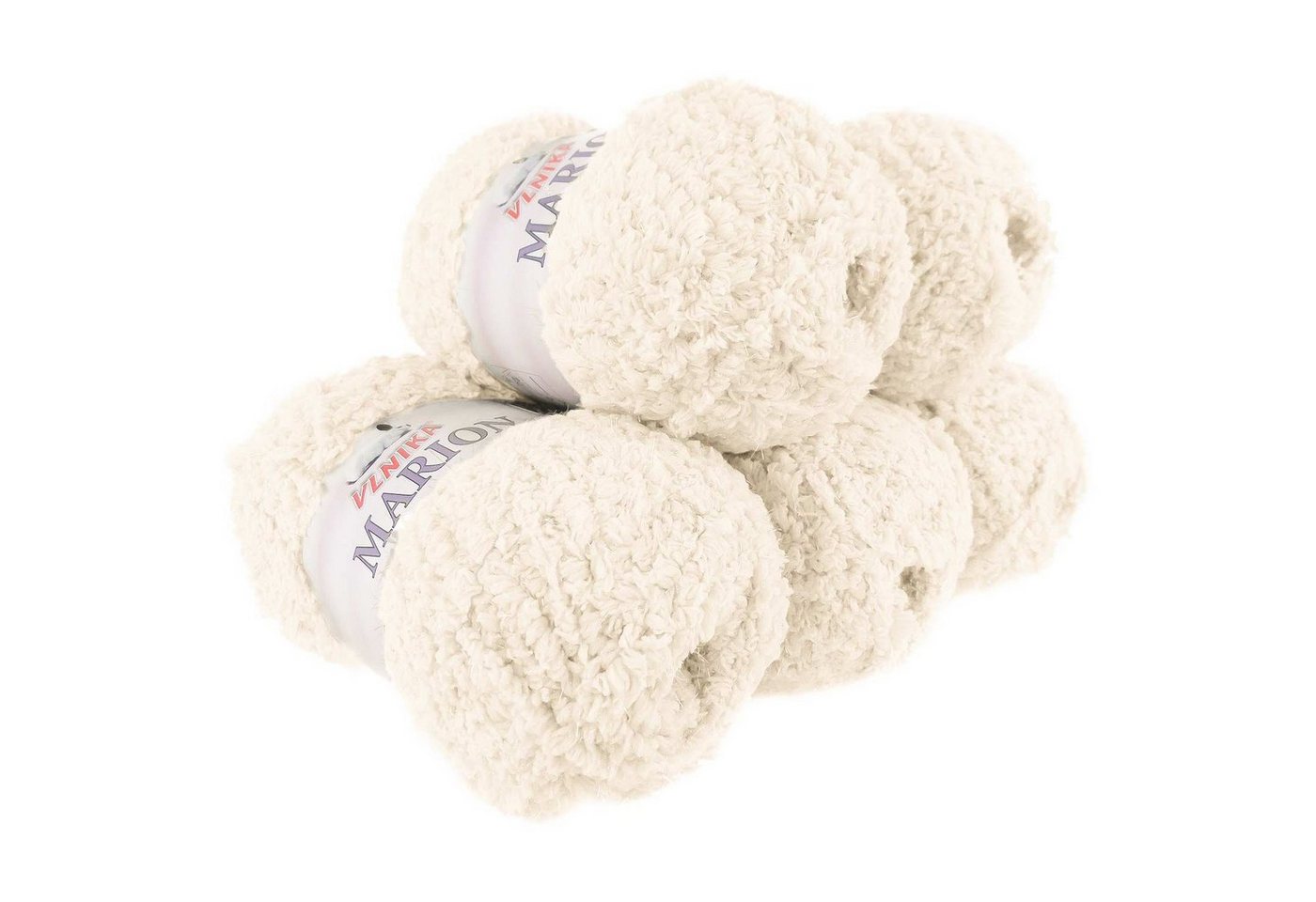VLNIKA 500g Kuschelstrickgarn MARION Häkelwolle, hellcreme von VLNIKA