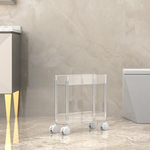 VLOBAOM 2-4-tier-Roll-Speicherwagen Mit Abschließbaren Rädern Schlanke Eckregale, Klare Acryl-Mehrzweck-Regal-Display-RackClear,14.6" Lx5.1 Wx14.4 H VLOBAOM 2-4-tier-Roll-Speicherwagen Mit Abschließbaren Rädern Schlanke Eckregale, Klare Acryl-Mehrzweck-Regal-Display-RackClear,14.6" Lx5.1 Wx14.4 H von VLOBAOM