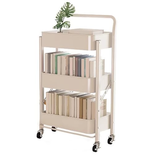 VLOBAOM 3 Tier Rolling Utility Cart Mit Abschließbaren Rädern Faltbarer Metall Rollwagen Aufbewahrungsorganisator Für Büro Küche Badezimmer Schlafzimmer FA White,18" Dx11.6 Wx34.3 H VLOBAOM 3 Tier Rolling Utility Cart Mit Abschließbaren Rädern Faltbarer Metall Rollwagen Aufbewahrungsorganisator Für Büro Küche Badezimmer Schlafzimmer FA White,18" Dx11.6 Wx34.3 H von VLOBAOM
