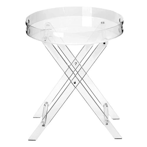 VLOBAOM Tragbarer Acryl Klappbarer Kleiner Tisch Klappbarer Transparenter Heimtisch Wohnzimmer CouchtischClear,15.7" Dx25.8H VLOBAOM Tragbarer Acryl Klappbarer Kleiner Tisch Klappbarer Transparenter Heimtisch Wohnzimmer CouchtischClear,15.7" Dx25.8H von VLOBAOM