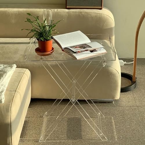 VLOBAOM Transparenter Acryl -Couchtisch Klapptisch Tragbares Sofa Niehentisch Nachttisch Für Wohnzimmer Schlafzimmer Büro Clear,20" Dx14 Wx24 H VLOBAOM Transparenter Acryl -Couchtisch Klapptisch Tragbares Sofa Niehentisch Nachttisch Für Wohnzimmer Schlafzimmer Büro Clear,20" Dx14 Wx24 H von VLOBAOM