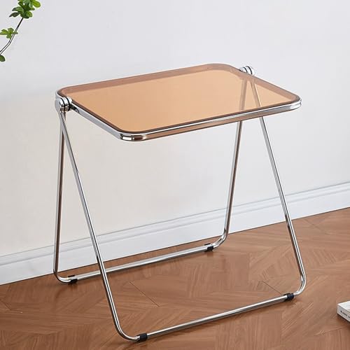 VLOBAOM Transparentes Acryl -Endtisch Klapptisch Moderner Nachttisch Für Wohnzimmer Schlafzimmer BüroOrange,19.7" Dx27.6 Wx26.8 H VLOBAOM Transparentes Acryl -Endtisch Klapptisch Moderner Nachttisch Für Wohnzimmer Schlafzimmer BüroOrange,19.7" Dx27.6 Wx26.8 H von VLOBAOM