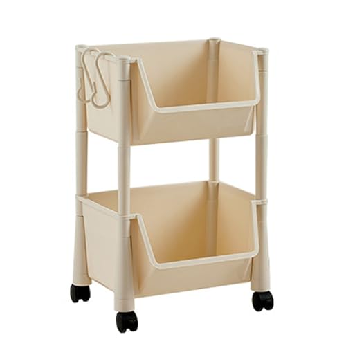 VLOBAOM Utility Rolling Cart Mit Abschließbaren Rädern 2-4 Tier Mobiler Trolley Plastiklagerregale Für Küchenbad Büro Wäsches Wohnzimmer White,2 Tier VLOBAOM Utility Rolling Cart Mit Abschließbaren Rädern 2-4 Tier Mobiler Trolley Plastiklagerregale Für Küchenbad Büro Wäsches Wohnzimmer White,2 Tier von VLOBAOM