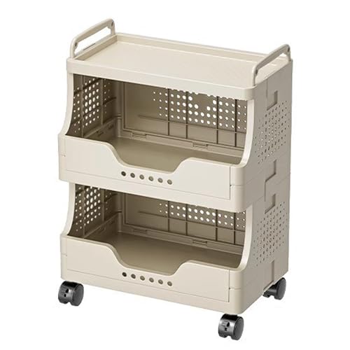 VLOBAOM Utility Rolling Cart Mit Aufbewahrungsschalen Und Abschließbaren Rädern 2-stufige Mobile Regaleinheit Für Küche Bad Büro Wohnzimmer White,11.4" Dx16.5 Wx22 H VLOBAOM Utility Rolling Cart Mit Aufbewahrungsschalen Und Abschließbaren Rädern 2-stufige Mobile Regaleinheit Für Küche Bad Büro Wohnzimmer White,11.4" Dx16.5 Wx22 H von VLOBAOM
