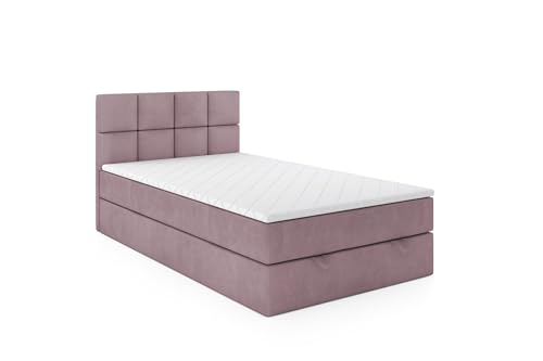 VLR BEDS Boxspringbett mit Bettkasten Olaf (Rosa, 100 x 200 cm) von VLR BEDS