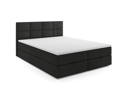 VLR BEDS Boxspringbett mit Bettkasten Oslo (Anthrazit, 180 x 200 cm) von VLR BEDS