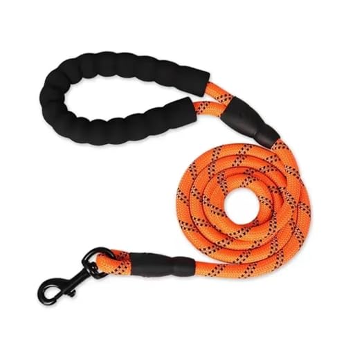 Hundeleine Starke Hundeleine Haustierleinen Reflektierende Leine for große kleine mittelgroße Hundeleine Drag Pull Tow Golden Retriever(Orange,1cm 1.5M) von VMDVBNA