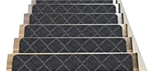 VMDVBNA stufenmatten Stufenmatte mit quadratischem Muster, klebstofffrei, selbstklebend und rutschfest. Haushaltsschlafsäle, Schlafsäle AR(Grey,76x20CMx1PCS) von VMDVBNA