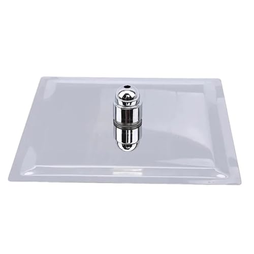 duschkopf Duschköpfe 10/8/6 Zoll Edelstahl Ultradünner Wasserfall Regenduschkopf Regen Quadratisch Rund(Color-03,20cm) von VMDVBNA
