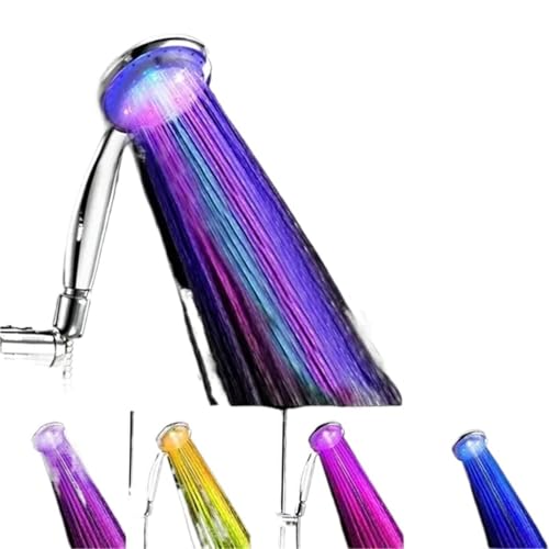 duschkopf Duschkopf, 7 Farben wechselnder Regenduschen-Sprüher, wassersparender, Badezimmerzubehör, Ersatz-Duschkopf duschkopf Duschkopf, 7 Farben wechselnder Regenduschen-Sprüher, wassersparender, Badezimmerzubehör, Ersatz-Duschkopf von VMDVBNA