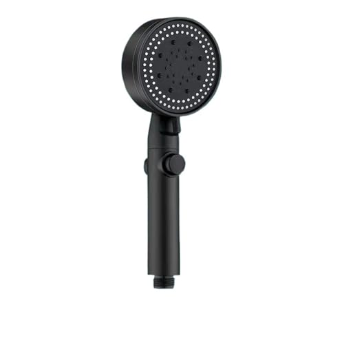 duschkopf Duschkopf 5-Modus Hochdruck Einstellbare Dusche Multifunktions Große Wassersprühdüse Massagedusche Badezimmerzubehör(Black) von VMDVBNA