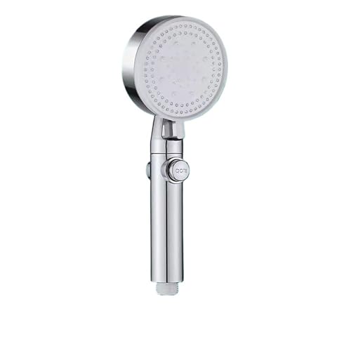 duschkopf Duschkopf 5-Modus Hochdruck Einstellbare Dusche Multifunktions Große Wassersprühdüse Massagedusche Badezimmerzubehör(Silver) von VMDVBNA