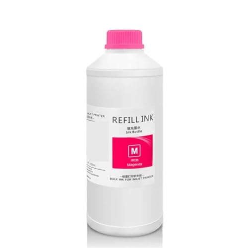 VMHPMLGV 1000 ml DTG Tinte Textile Tinte Kleidungsstück mit DX5 DX6 DX7 TX800 5113 4720 i3200 Printhead Works mit L800 1390 R1900 R2000 F2000 F2100 Drucker(Magenta) von VMHPMLGV