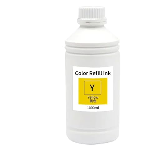 VMHPMLGV 1000 ml Nachfüllpigmenttinte kompatibel mit Riso Comcolor -Druckern Modelle 3150 7150 9150 3110 3050 7050 9050 1230 5230 5231 5000 HC5000 5500 Bulk -Tintenversorgung(Pigment Yellow) von VMHPMLGV