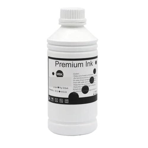 VMHPMLGV 1000 ml kompatible Tinte Kompatibel mit IPF831 IPF825 IPF771 IPF750 TM5300 TM5200 Drucker(MBK Dye Ink 1000ML) von VMHPMLGV