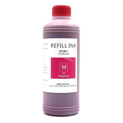 VMHPMLGV 1000 ml nachfüllbare Pigmenttinte 70 kompatibel mit DesignJet Z5400 Z5200 Z2100 Z3100 Z3200 Drucker 70 Farbe Tinte Kompatibel mit Großformatdrucke(1000ml-Magenta) von VMHPMLGV
