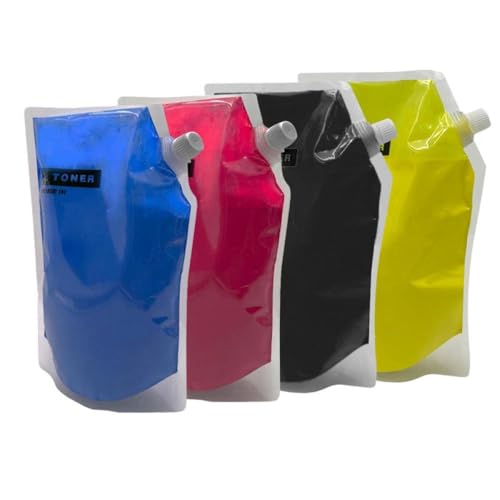 VMHPMLGV 1000g Tonerpulver Nachfüllkompatibel mit X7400GX X7400LX X7500GX X7500LX X7600GX-Drucker und CLT-Y806S CLT806-Patronenpatronen(1000g-4Color 1set) von VMHPMLGV