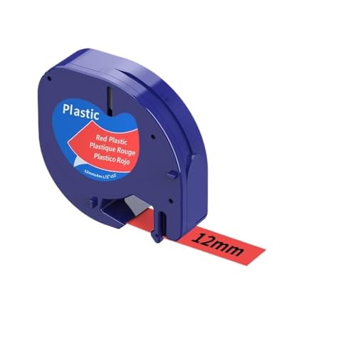VMHPMLGV 12-mm-Etikettenklebebandpatrone Mehrere Farben 91201 91331 91221 kompatibel mit dem Etikettenhersteller LT-100H LT200B QX50(91203) von VMHPMLGV
