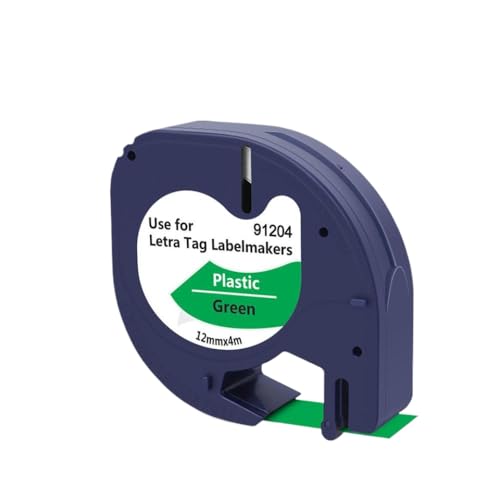 VMHPMLGV 12 mm schwarz auf gelbes Kunststoff -Etikett -Klebeband 91202 91222 91332 kompatibel mit dem Etikettierhersteller wie 200b LT100H(Black on Green) von VMHPMLGV