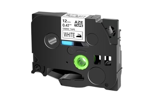 VMHPMLGV 1pcs 12mm Webebirnen auf Band funktioniert mit TZE FA231 TZE FA3 TZ FA3R -Etikettbandkapitibel Kompatibel mit PT D450 PT 110 Label Maker(Black on White) von VMHPMLGV