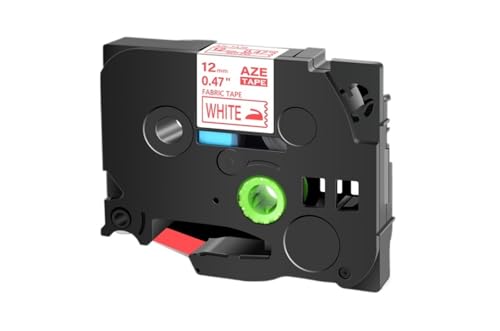 VMHPMLGV 1pcs 12mm Webebirnen auf Band funktioniert mit TZE FA231 TZE FA3 TZ FA3R -Etikettbandkapitibel Kompatibel mit PT D450 PT 110 Label Maker(Red on White) von VMHPMLGV