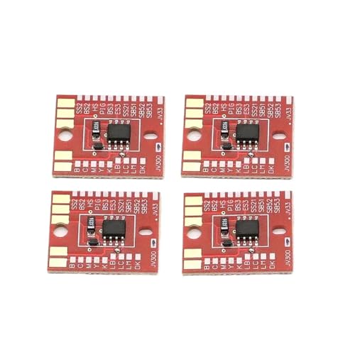 VMHPMLGV 1pcs 4pcs c m y k Permanent -Chip -kompatibel mit JV300 SS21 JV150 SS21 zur Verwendung in Mimaki CJV150 CJV300 -Serie Inkjet -Drucker -Plotter -Tintenpatronen -Chips(JV300 JV150 SS21 4PC) von VMHPMLGV