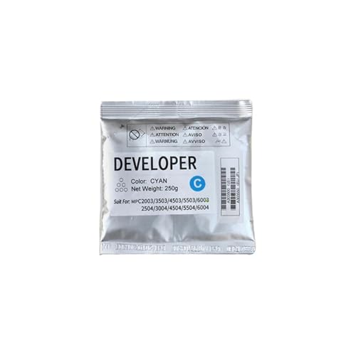 VMHPMLGV 250G Entwicklerpulver kompatibel mit MP C2003 C2503 C3003 C3503 C4503 C5503 C6003 MPC 2003 2503 3003 3503 4503 5503 2504 Modelle(Cyan 250g) von VMHPMLGV