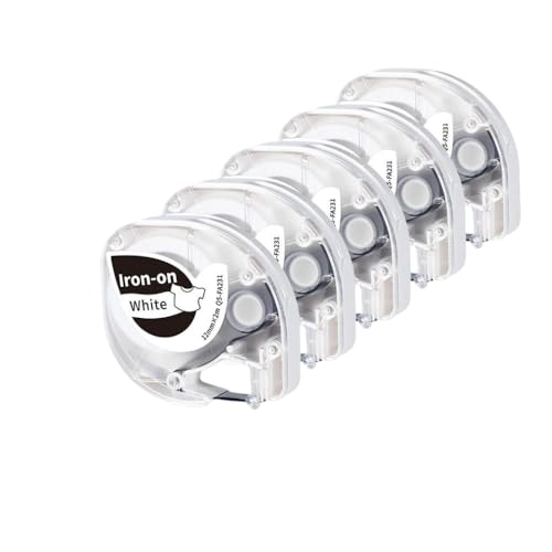 VMHPMLGV 3 5 Packeisen auf Stoff Etikett Klebeband Kompatibel mit Kleidung Home Verwenden(5-Black on White) von VMHPMLGV