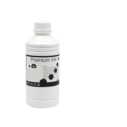 VMHPMLGV 500 ml 1000 ml PFI-050 Nachfüllink PFI050 Pigmenttinte kompatibel mit ImagePrograf TC-20 TC-20M Drucker 4 Farben verfügbar(500ML Pigment-BK) von VMHPMLGV