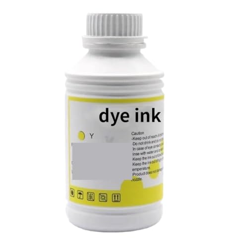 VMHPMLGV 500 ml Farbstofftinte kompatibel mit W6400 W8400 TM5200 TM5300 TM5305 IPF510 IPF600 IPF605 IPF610 PLANDTER DRUCKTE Felter FEPILT Tink(Y) von VMHPMLGV