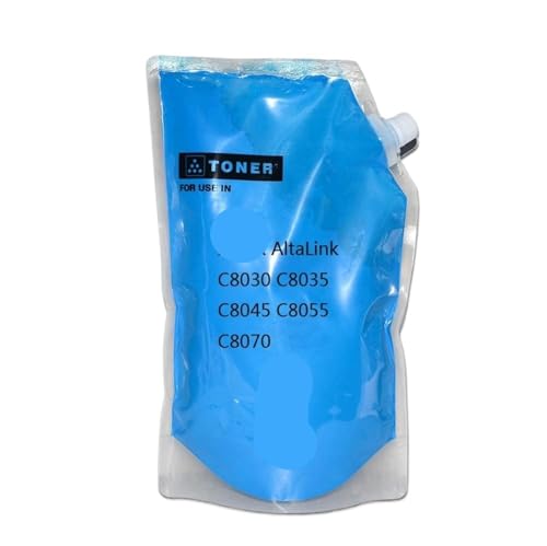 VMHPMLGV 500G Tonerpulver Nachfüllung Kompatibel mit Altalink C8030 C8035 C8045 C8055 C8070 Press kompatibler Kopiererersatz - kompatibel(Cyan 500g) von VMHPMLGV