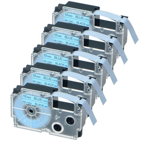 VMHPMLGV 5PK Schwarz auf Blue Standard Labels 12mm x 8m kompatibel Kompatibel mit Etikettendrucker wie AR-12BU. VMHPMLGV 5PK Schwarz auf Blue Standard Labels 12mm x 8m kompatibel Kompatibel mit Etikettendrucker wie AR-12BU. von VMHPMLGV