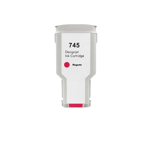 VMHPMLGV 6 Farben 300 ml Pigment Ink Patrone mit Chip -kompatibel Kompatibel mit 745 745 Tintenpatrone Arbeiten mit Designjet Z2600 Z5600 Drucker(1PC - Magenta) von VMHPMLGV