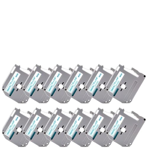 VMHPMLGV 60pk MK-231 MK 231 M-K 231 12 mm schwarz auf weißes Etikettband kompatibel mit PT-70 PT-80 Label Maker funktioniert mit MK221 M Tape(Blue on White) von VMHPMLGV