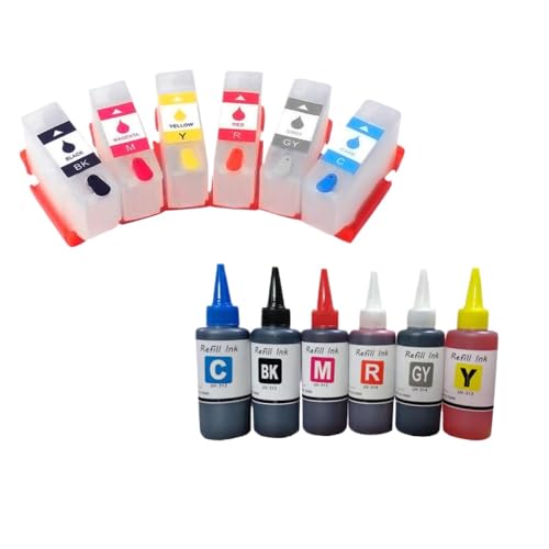 VMHPMLGV 6Color Nachfüllkartusche mit ARC-Chip T378 T478 XP15000 kompatibel mit Expression Foto HD XP-15000 Drucker(6-Color Set) von VMHPMLGV
