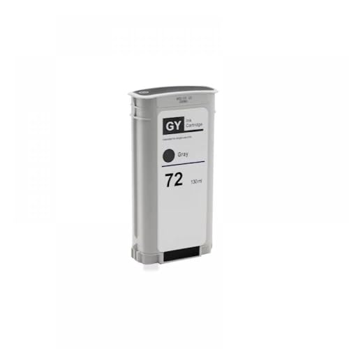 VMHPMLGV 72 Tintenpatronenkompatible Set von 6 Farben mit Chip Kompatibel mit T790 T610 T620 T770 T795 T1100 T1120 T1200 T1300 Drucker(Gray 130ml) von VMHPMLGV